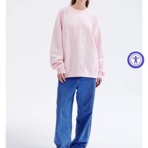 The Bar Blush Pink Crew Neck Sweater